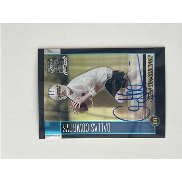 Dallas Cowboys Chad Hutchinson 2002 Topps #224 signed trading card