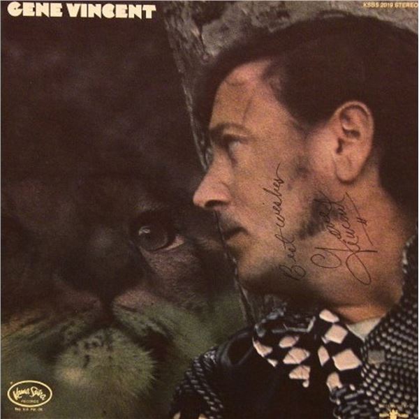 Gene Vincent signed debut album "Gene Vincent"