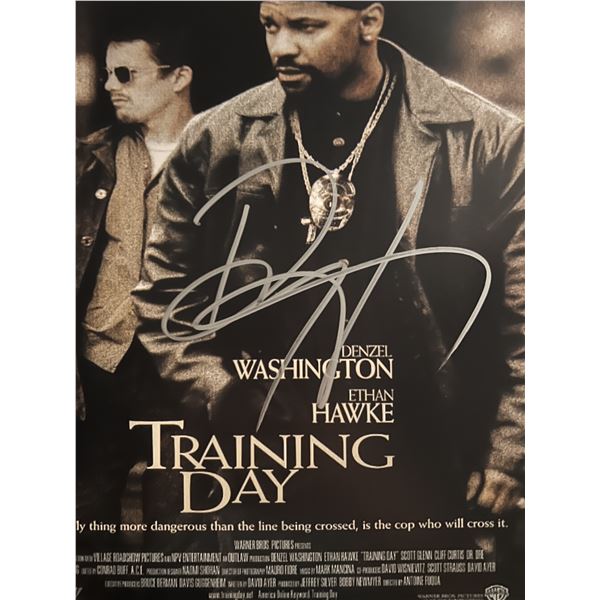 Training Day Denzel Washington signed photo
