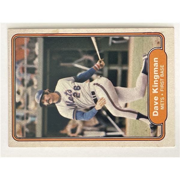 New York Mets Dave Kingman baseball trading card