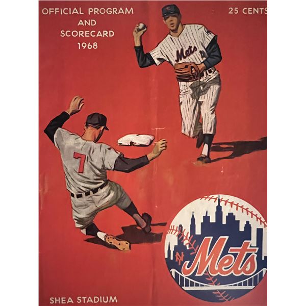 NY Mets 1968 Program. 8x11 inches