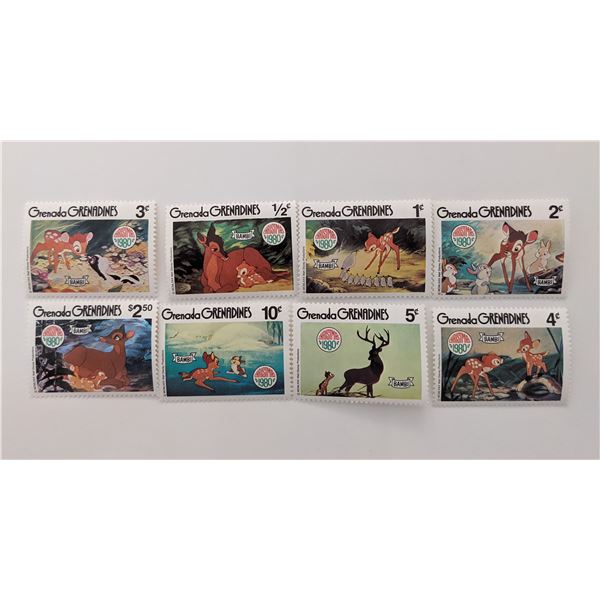 Grenada 1980 Bambi Stamp Set