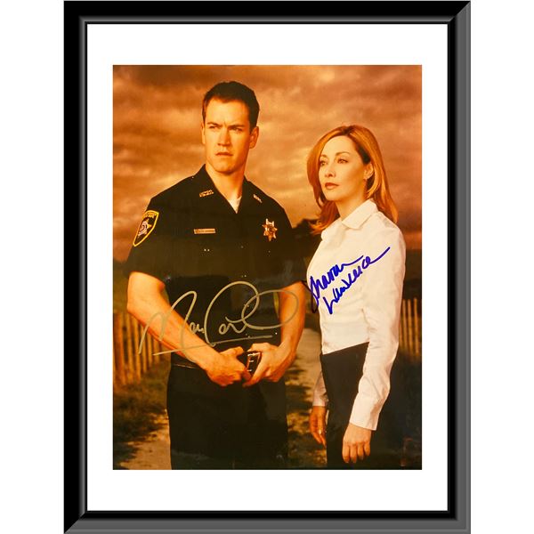 NYPD Blue signed photo autographed by Mark-Paul Gosselaar and Sharon Lawrence. 8X10 Inches