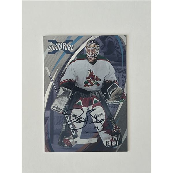 Phoenix Coyotes Sean Burke 2003 In the Game #98 signed trading card