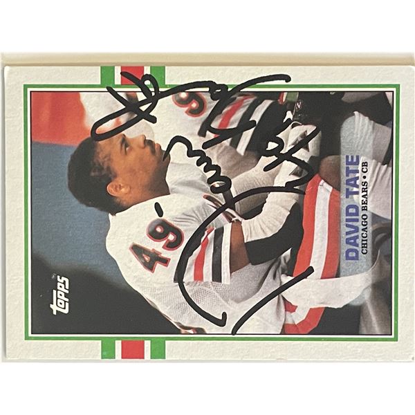 Chicago Bears David Tate 1989  Topps #67 trading card