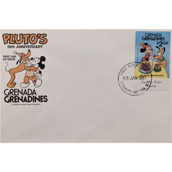 1981 Grenada  Pluto's 50th Anniversary First Day Cover