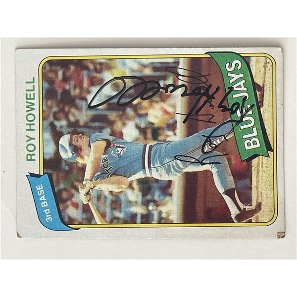 Toronto Blue Jays Roy Howell signed 1980 Topps #488 trading card