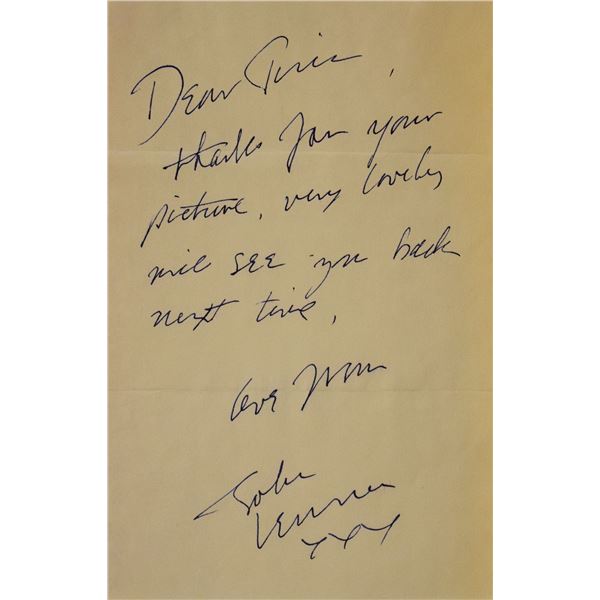 John Lennon written and signed letter