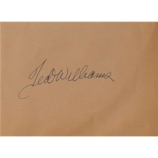 MLB Ted Williams signature slip