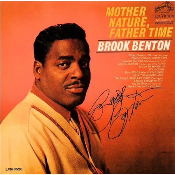 Brook Benton signed Mother Nature, Father Time album