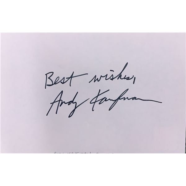 Andy Kaufman original signature