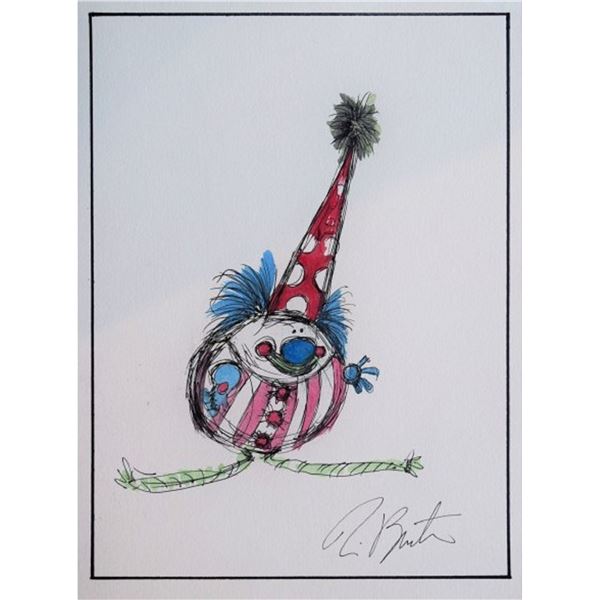 Tim Burton’s signed hand-drawn sketch