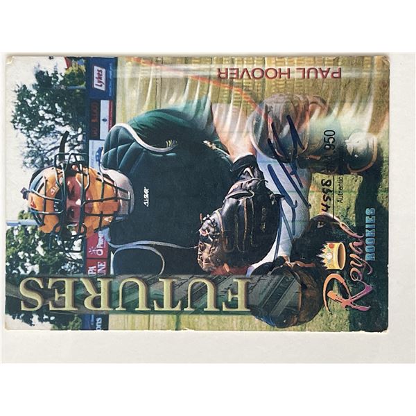 Tampa Bay Devil Rays Paul Hoover 2000 Royal Rookies Baseball Futures signed trading card. Certified