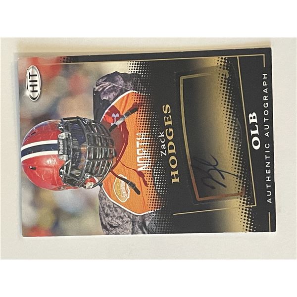 Zack Hodges signed 2015 Sage Hit #A105B trading card