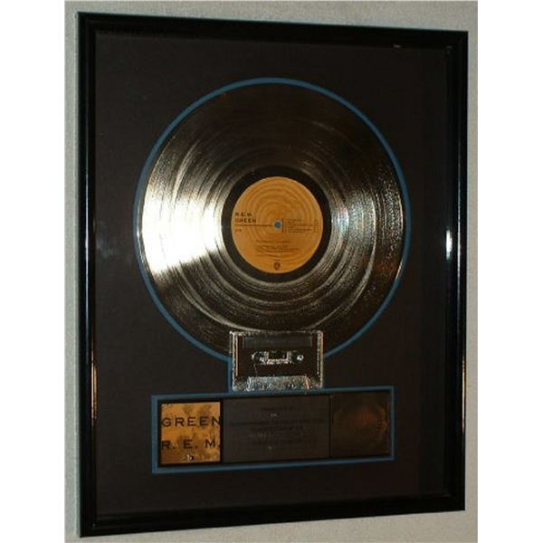 R.E.M. Platinum Metal Record & Cassette Award