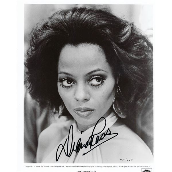 Diana Ross signed movie photo