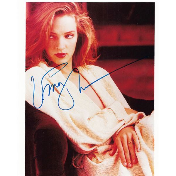 Uma Thurman signed photo