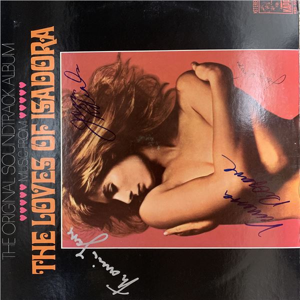 The Loves of Isadora cast signed sound track. GFA Authenticated