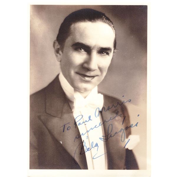 Bela Lugosi signed Dracula photo