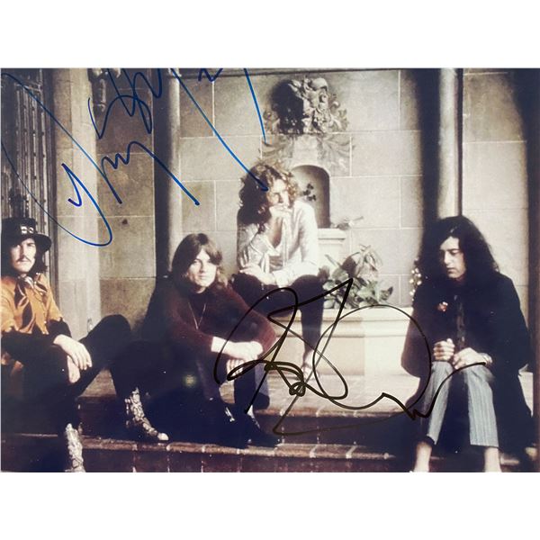 Led Zeppelin at Chateau Marmont signed photo