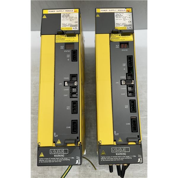 (2) Fanuc #A06B-6200-H015 aiPS 15-B Servo Amplifiers