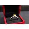 Image 1 : ^1.00 CT GRA Certified Round Brilliant Cut Moissanite Stone VVS Yellow Color with 11 Round Brilliant