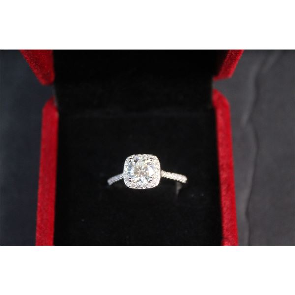 ^1.00 CT GRA Certified Round Brilliant Cut Moissanite Stone VVS D Color with 36 Round Brilliant Cut 