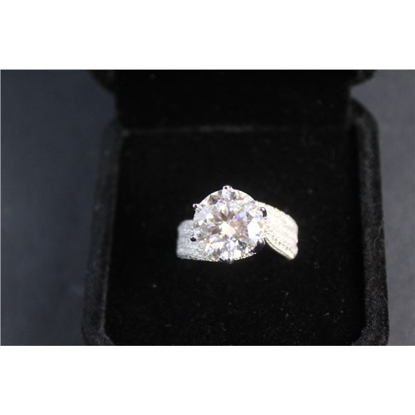 ^5.00 CT GRA Certified Round Brilliant Cut Moissanite Stone VVS D Color Set with 130 Round Brilliant