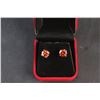 Image 1 : ^6.00 CT TW GRA Certified Round Brilliant Cut Moissanite Stones VVS Fancy Red Color Set in 4 Claw Ea