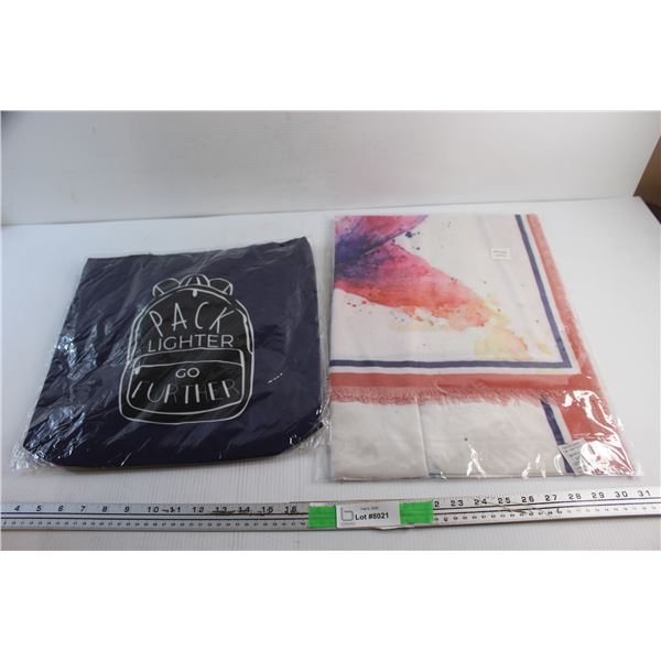 Tote Bag and Mirage White Scarf - Sealed