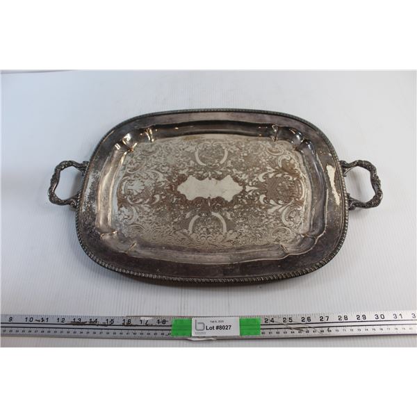 Silver Serving Tray 18'' x 13 1/2''