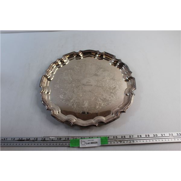 14'' 25th Anniversary Silver Platter