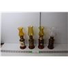 Image 1 : (4) Vintage Oil Lamps Up to 9.75" Tall