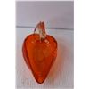 Image 2 : Orange Glass Swan Decor 5.75" Tall