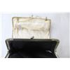Image 4 : (2) Hong Kong Coin Purses- White Sequined-Albro & Black Ruffled
