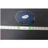 Image 1 : Blue Agate Crystal Slab 7.5" Long