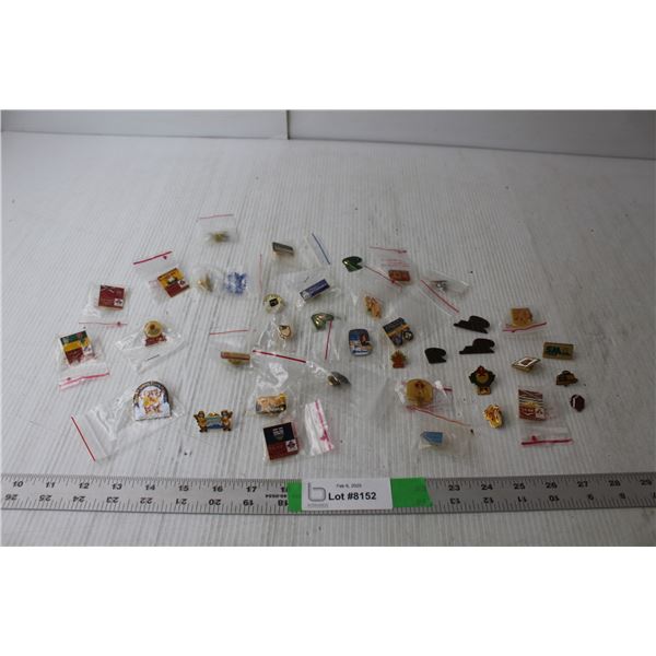 Vintage Pins- Co-op, CAA, PotashCorp., Mark's Work Wearhouse, Misc.