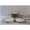 Image 6 : (10+) Limoges Ceramic Dish Set - Saucers and Tea Cups - Chipped