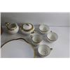 Image 2 : (10+) Limoges Ceramic Dish Set - 10'' Serving Platter, Dining Plates, Cream & Sugar and Tea Cups