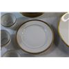 Image 7 : (10+) Limoges Ceramic Dish Set - 10'' Serving Platter, Dining Plates, Cream & Sugar and Tea Cups
