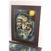 Image 4 : Indigenous and Wolf Holographic Art Decor 20'' x 16''