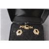 Image 3 : Gold Colored Jewelry Set- Necklace, Earrings & Broach