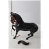 Image 3 : Barbie Sized Plastic Horse with Saddle & Saddlebags- As Is