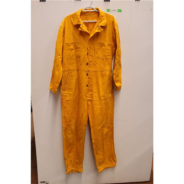 Yellow Work Coveralls, Approx. 6 Ft. Long x 20" Wide