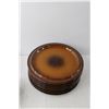 Image 2 : Goebel West German Brown Ceramic Dishware Set- (8) Dinner Plates, (8) Dessert Plates, (8) Bread Plat
