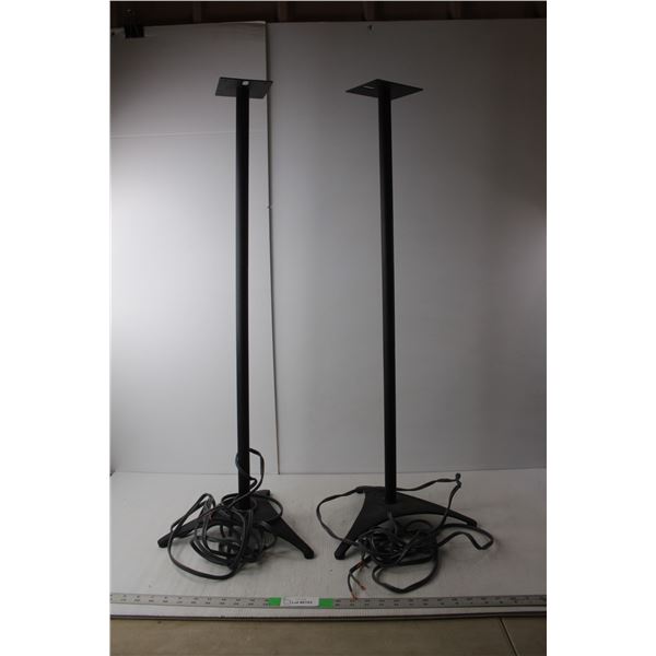 *(2) Speaker Mount Stands Approx. 37" Tall