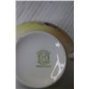 Image 5 : Noritake Japan Ceramic Dish Set- (4) Tea Cups, (6) Bread Plates, Dessert Plate, Glass Sugar Bowl, Ru