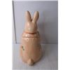 Image 2 : Ceramic Rabbit Cookie Jar 13.25" Tall - N.S. Gustin Co.