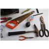 Image 3 : Mastercraft Tool Bag, Hammers, Pruning Shears, Handsaw, Box Cutter and Misc. Tools