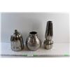 Image 1 : (3) Ceramic Silver Vases